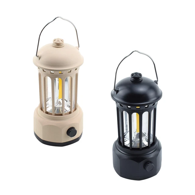 Lilatec Luce d'avventura, portatile da campeggio, lanterna a LED per esterni (390 lm, IP44, durata fino a 200 ore, dimmerabile, 2 temperature di colore CRI< 90, USB-C ricaricabile, 5200 mAh