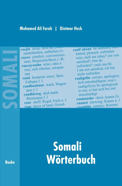 Somali Wörterbuch | Deutsch - Somali / Somali - Englisch - Deutsch | Deutsch