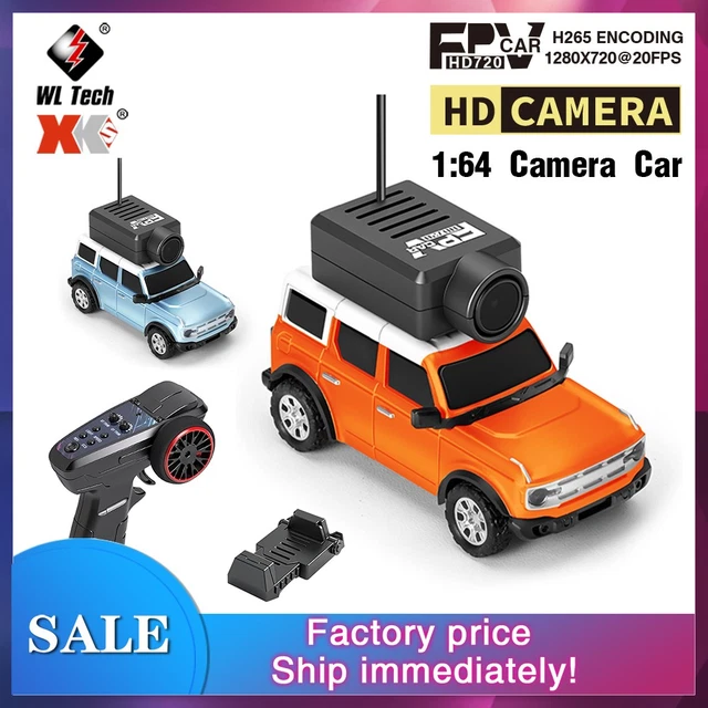 WLTOYS MINI RC 1/64 Racing Car 6405 HD Camera 2.4G 720P Dual Control ...