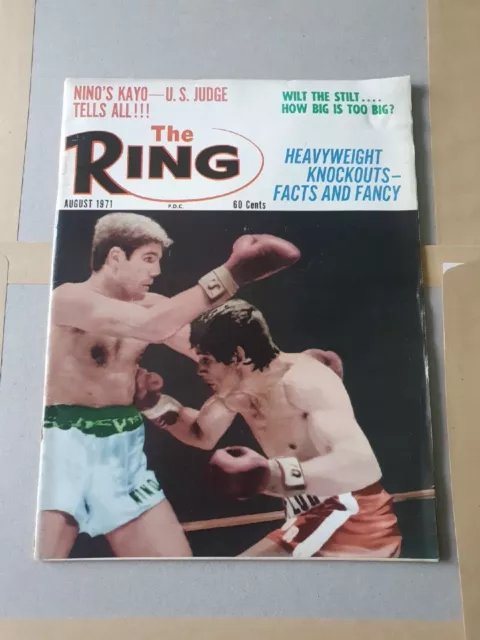 Vintage Boxing The Ring Magazine 1971 August (TRM.B8)