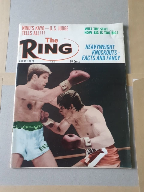 Vintage Boxing The Ring Magazine 1971 August (TRM.B8)