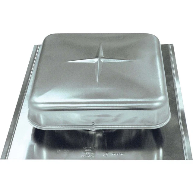 Airhawk 50 In. Mill Galvanized Steel Square Roof Vent RVG51000 Pack of 9 Air