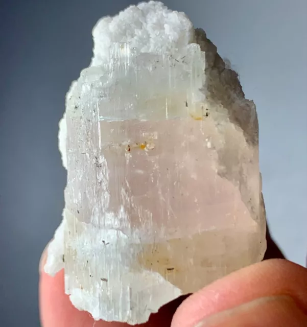 139 Cts Terminated Aquamarine var Morganite Crystal From SkarduPakistan