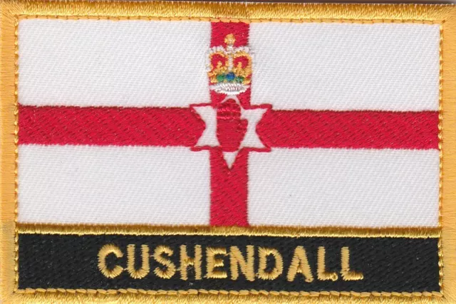 Cushendall Northern Ireland Town & City Embroidered Sew on Patch Badge