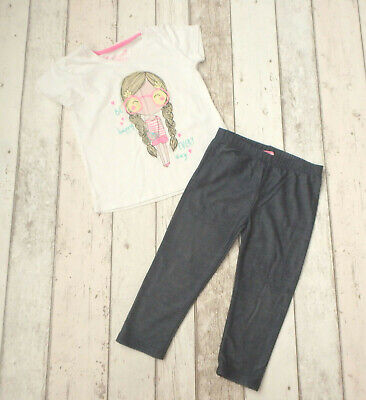 FAB Girls T-Shirt & Leggings Outfit - Young Dimension & Primark (2 - 3 years)