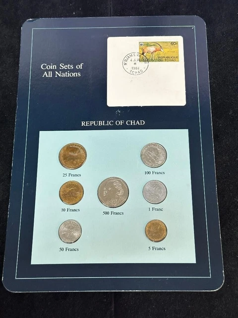 Coin Sets of All Nations Republic of Chad ~ Nice and Scarce