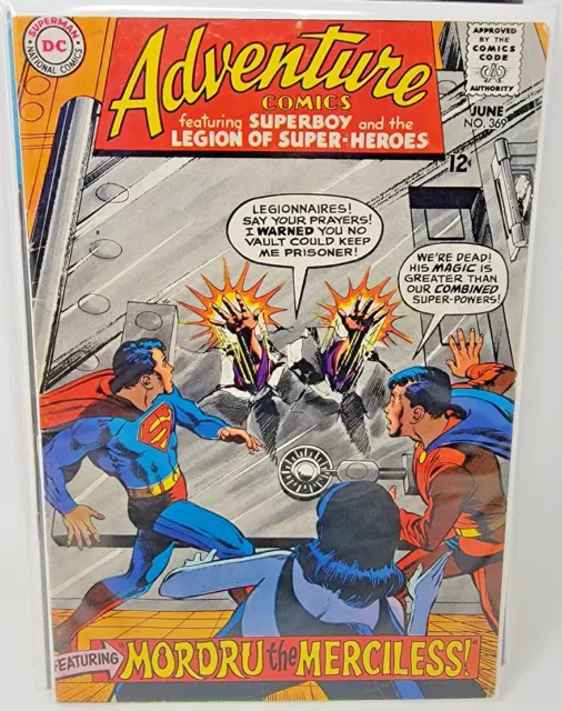 Adventure Comics #369 Dc Silver Age Mordru 1St Appearance *1968* 4.5