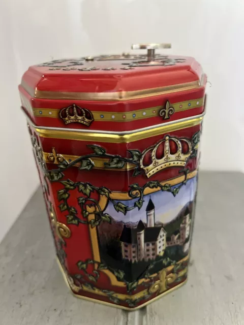 Musical Empty Collectable Tin Storage Container Display