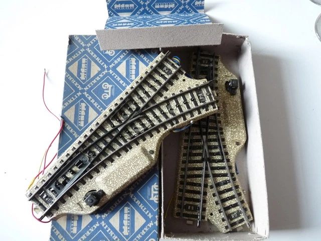 Ancien Aiguillage Marklin Voie Ferrée – Échelle 1 – Époque 1 – Oxydé
