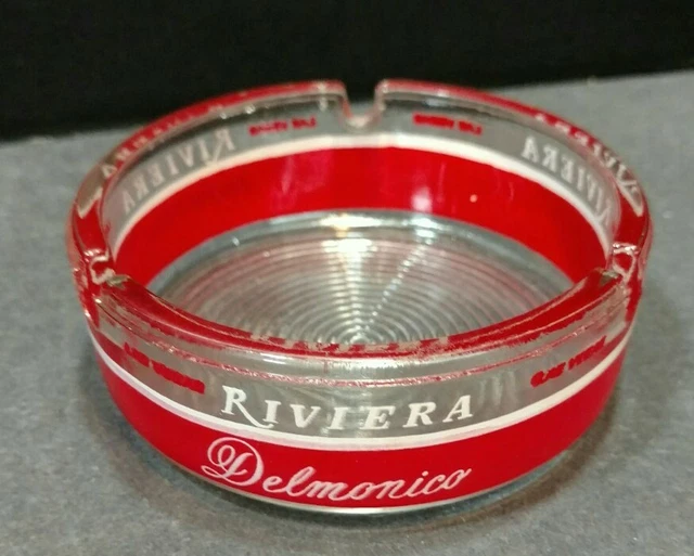 Vintage Rivera Casino Las Vegas Ashtray Glass Collectible CC