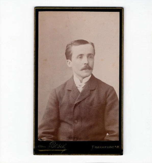 CDV Foto Herrenportrait - Frankfurt Main 1880er