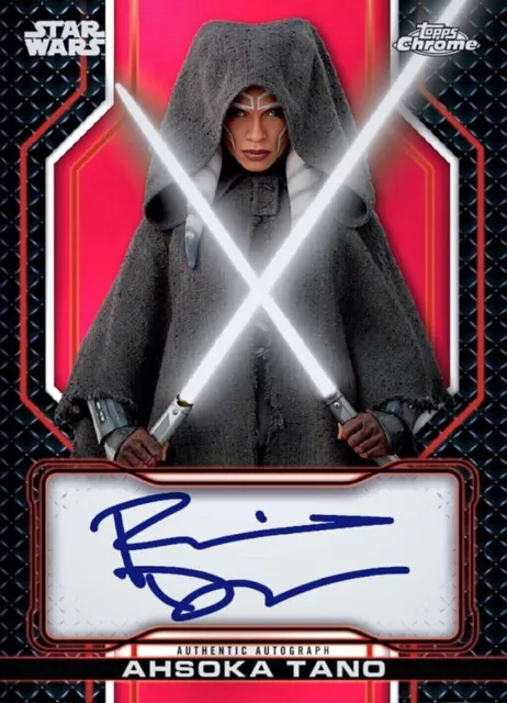 Topps Star Wars Chrome Sig ROSARIO DAWSON Autograph as AHSOKA TANO Digital Card