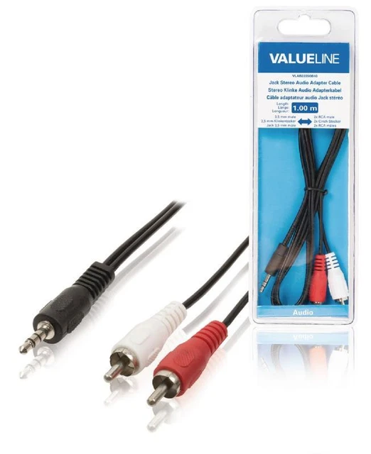 Cavo Adattatore 6.3mm Jack Maschio STEREO - 2xRCA Maschio / 3mt - Foto 8