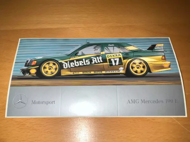 Aufkleber Mercedes-Benz 190 E AMG DTM Roland Asch Diebels Tourenwagen 90er