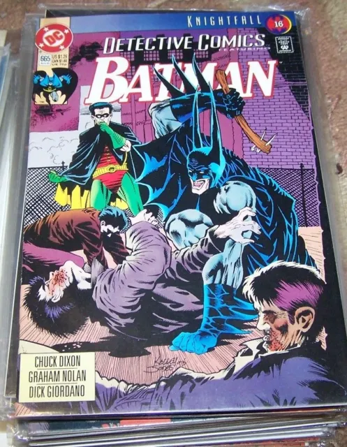 DETECTIVE COMICS  # 665 BATMAN 1993  DC  ROBIN-KNIGHTFALL PT 16 azrael