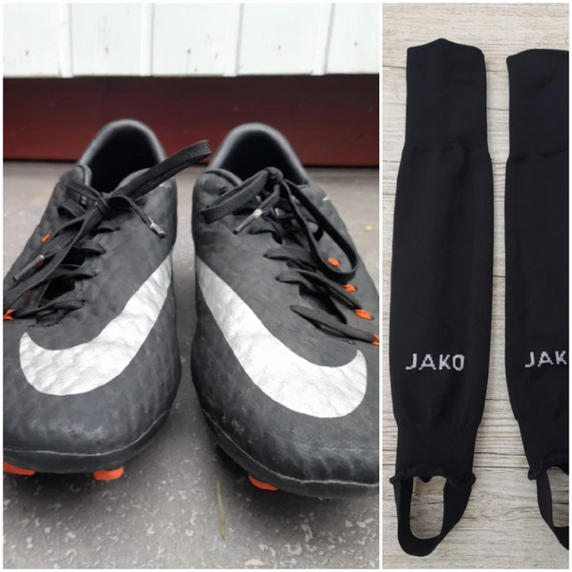 Nike Fussball Schuhe Gr 41 Hyper Venom schwarz Junge Damen Herren Stulpen