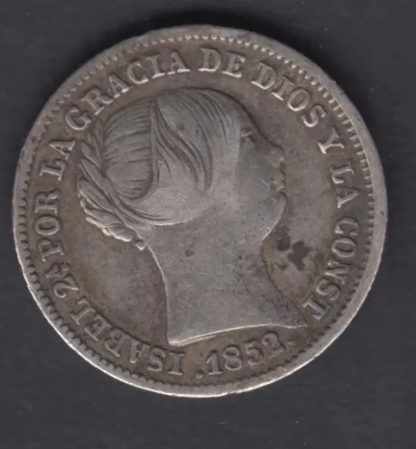 Spain Currency 1 Real Isabel II - Year 1852 - Madrid