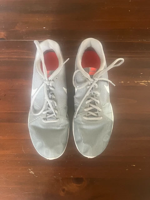 NIKE FLEX BIJOUX Lace Up Grey Synthetic Womens Running Trainers