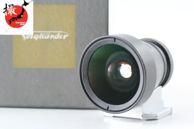 【MINT in Box】 Voigtlander 21mm 25mm Black Metal View Finder Leica M From JAPAN