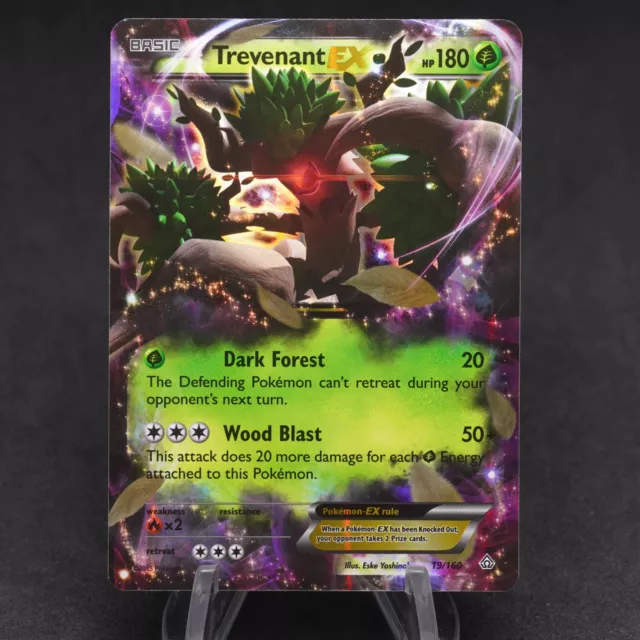 Trevenant EX 19/160 Primal Clash Ultra Rare Holo Played PL - Pokemon Card