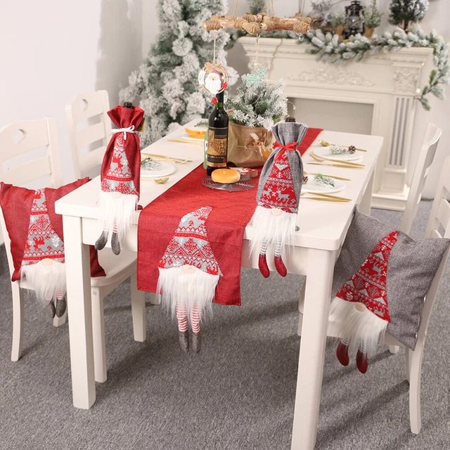 Buon Natale tavolo corridore tavolo vacanze corridore gnomo di Babbo Natale svedese