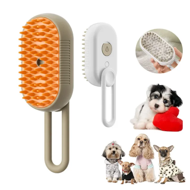 3 In 1 Cat Steam Brush Pet Electric Spray Massage Comb Dog Hair Removal Tool
