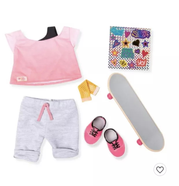 Our Generation Urban Skateboard Outfit for 18" Dolls - OG Fly