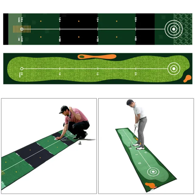 Golf Putting Green Mat Golftrainingshilfen Ausrüstung für Home Office Outdoor