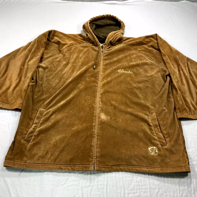 Clench The Pride Collection Lion Jacket Mens 5XL Brown Velour Wu-Tang Hip Hop *