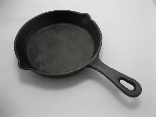 Cast Iron Small Frying Pan Black Skillet 6" diameter Induction Gas Electric