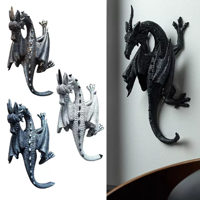 Horned Dragon of Devonshire Wall Sculpture Gargoyle Demon Home Room Wall Decor