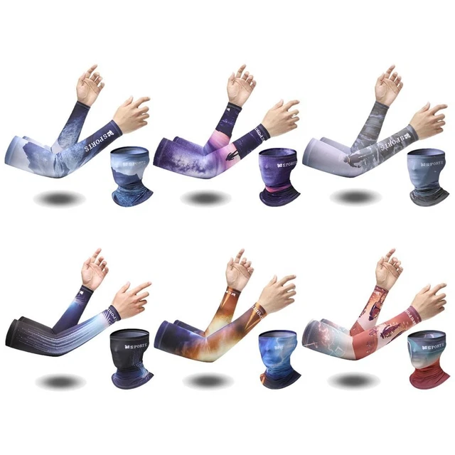 Collo protezione solare viso tubo braccio copertura braccio maniche foulard