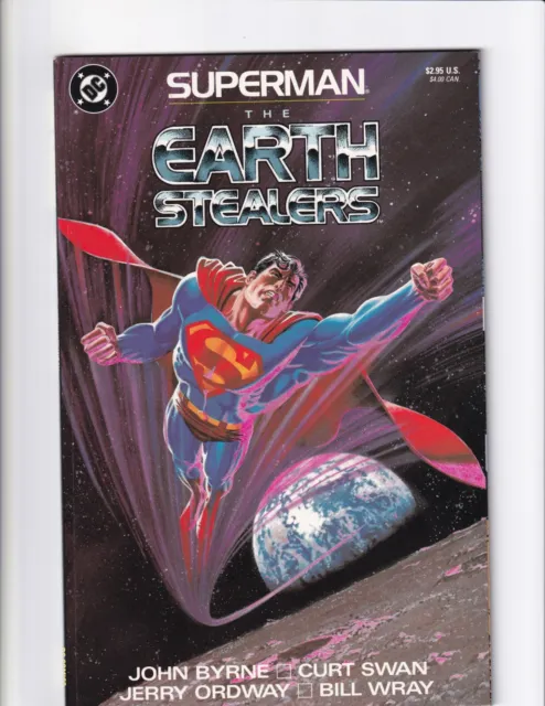 Superman The Earth Stealers #1 John Byrne DC Comic 1st Print 1988 NM Bag/Boarded