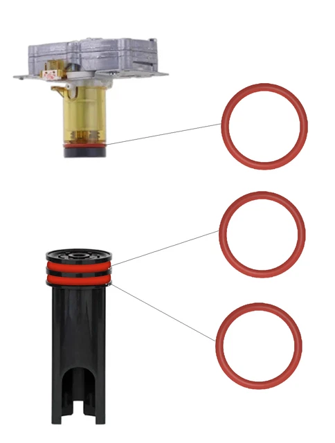 Set 4 O-Ring In Silicone Per Delonghi – Compatibili Con ECAM, ETAM, ESAM, Magnifica, Dinamica E AEG – Per Gruppo Erogatore E Thermoblock