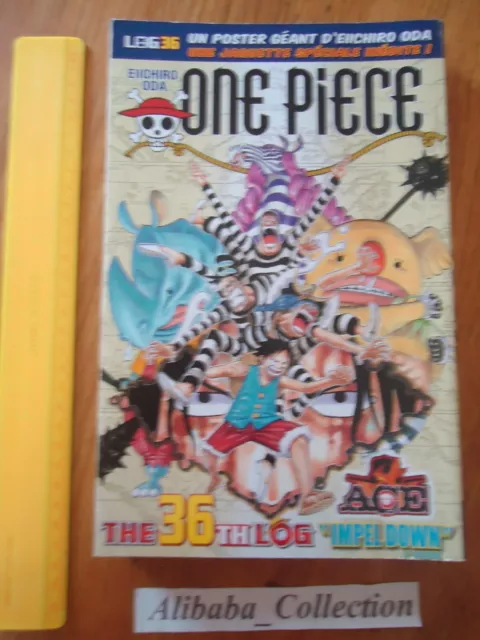 MANGA  ONE PIECE LOG 36 grand format Eiichiro Oda Collection Hachette VF livre