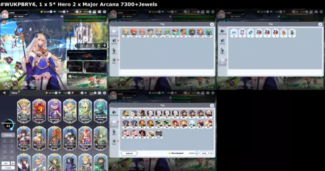 [Global][INST] Compte de démarrage Arcana Tactics 2 x Arcana Major 7300 + bijoux #WU 2