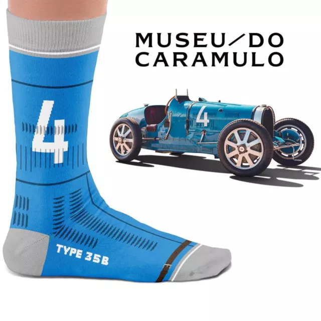 HEEL TREAD Socken im Design "Type 35B" - Gr. 41-46 Rally Race Monte Carlo Car