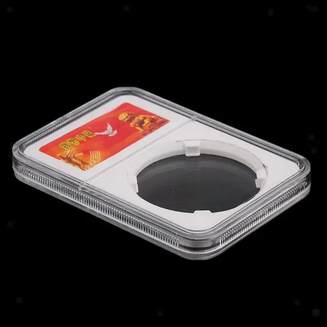 Transparent Coin Box with Single Case for 40 Mm