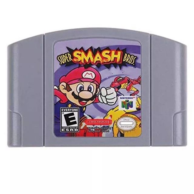 Super Smash Bros Video Game Cartridge Console Card For Nintendo N64