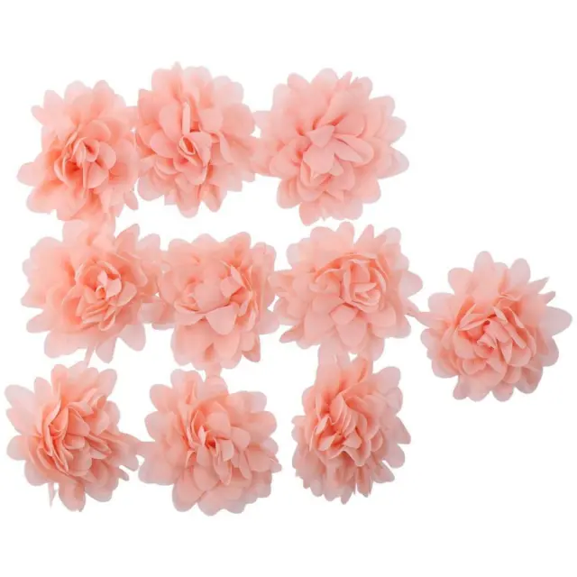 10pcs 10cm Handmade Chiffon Flower Tassel Decoration Flower  Clothing Decoration