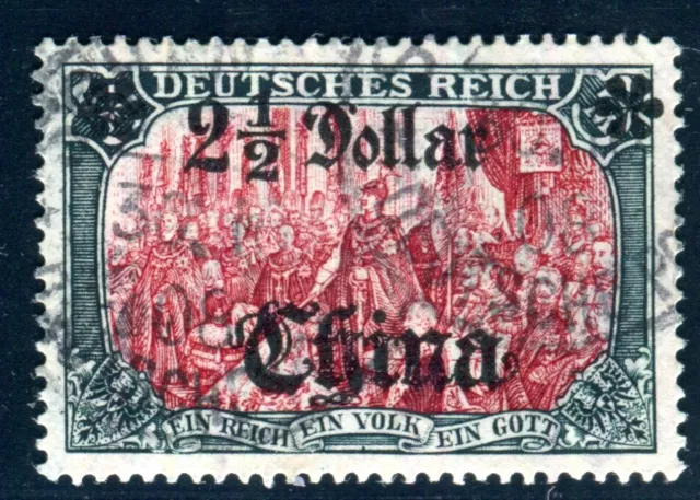 DEUTSCHE KOLONIEN CHINA 1906 47IALIIb gestempelt TADELLOS geprüft BPP 150€(M3934