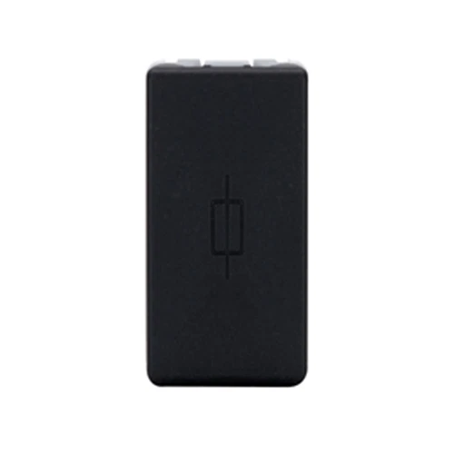 Gewiss Porte-Fusible Pour Fusibles 6,3X32 16A GW21401 System Noir/Noir