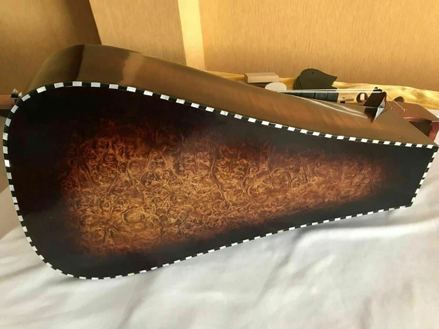 Ancien modèle Hurdy Gurdy, 6 cordes 24 clés, coque d'incrustation purfling bon son 5