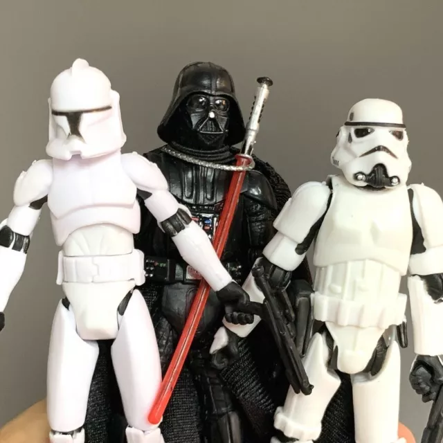 Figura de acción 3,75" Star Wars Clone Trooper Stormtroopers Darth Vader juguetes regalo