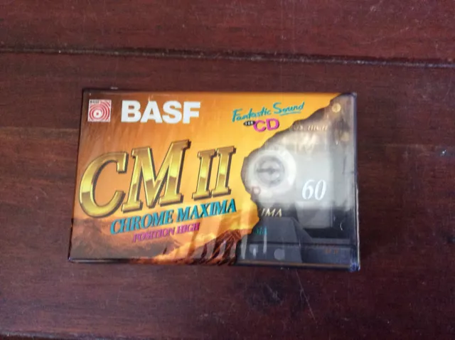 1x MC / TAPE / Kassette [ BASF Chrome Maxima CM II 60] NEU OVP  CHROM 90er