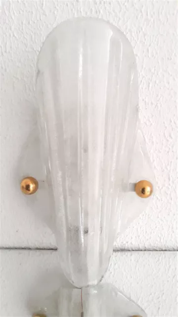 70er Hillebrand Iceglas Lampe Wandlampe 45 x 26 cm "UNIKAT" 70s