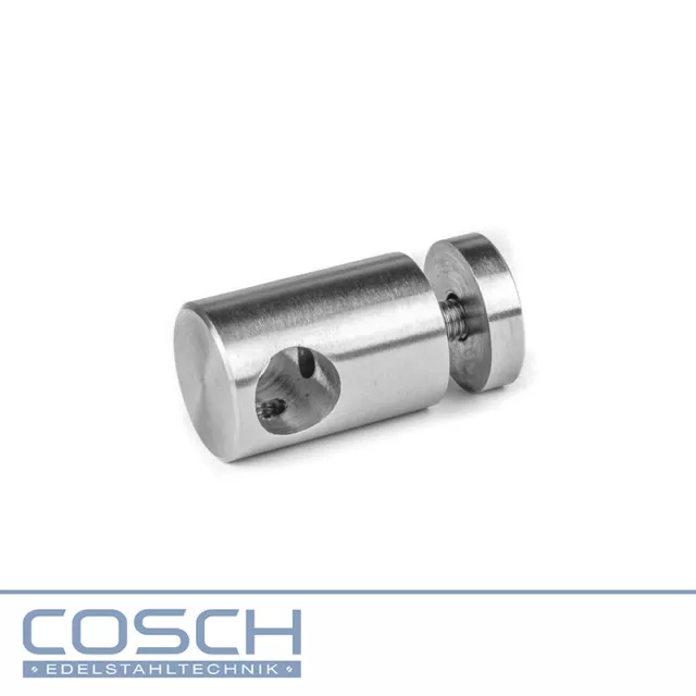 Acier Inox Support de Verre V2A Taillé Épaisseur Du 8-10 MM Fermé Plattenhalter