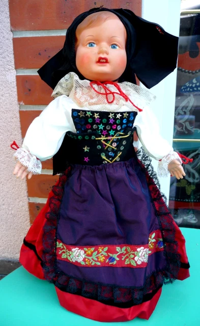 POUPEE DE COLLECTION Ancienne Gretel Tres Rare La Petite Alsacienne