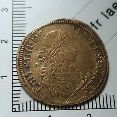 Jeton royal de Nuremberg  Louis XIV Lazarus Gottlieb Lauffer 28mm 3.68g 