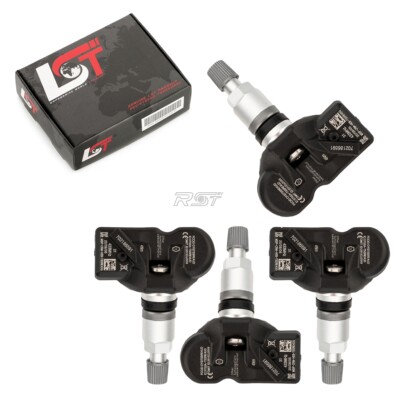 4 PRESSIONE PNEUMATICI sensori rdks sensori valvola di metallo nero per Porsche 911 Carrera 
